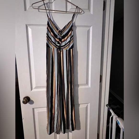 Women’s Multi Color Striped Jump Suit Size Medium - Picture 1 of 6